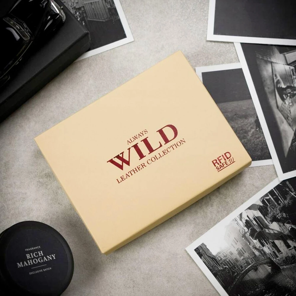 Always Wild „Wild su“ RFID odinė vyriška piniginė