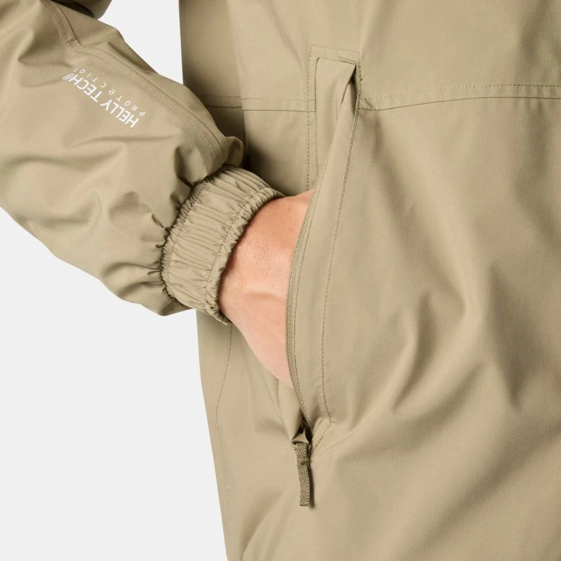 Vyriška neperšlampama striukė Helly Hansen Smogen Insulated Rain Jacket, smėlio spalvos