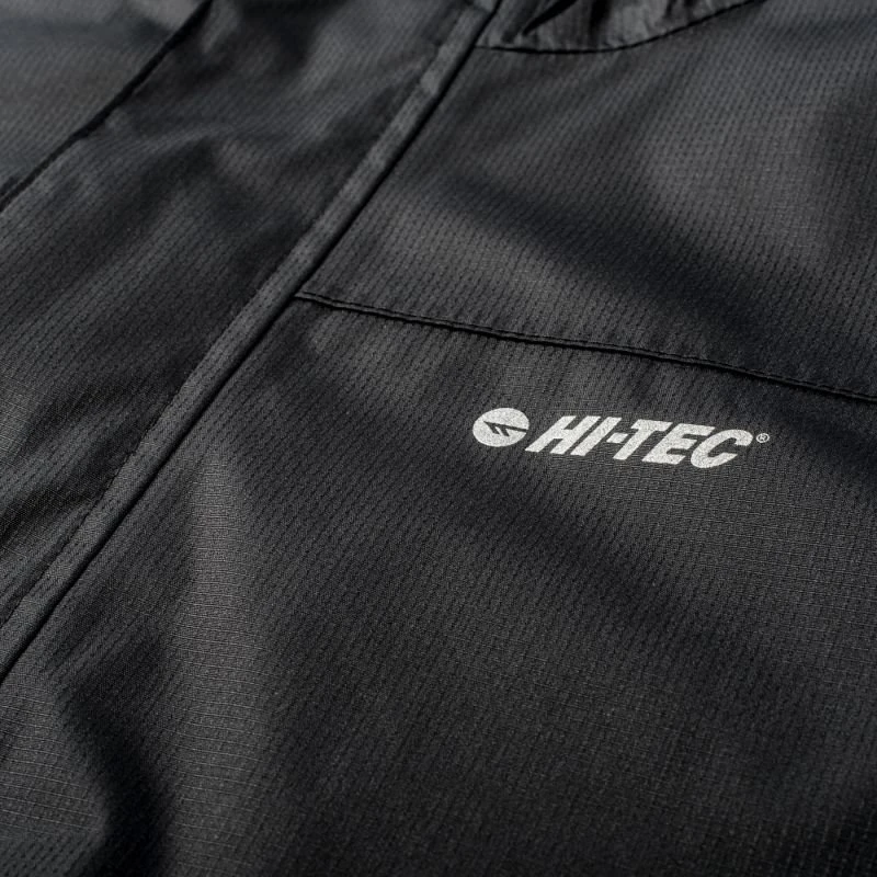 Vyriška neperšlampama striukė su gobtuvu Hi-Tec, juoda