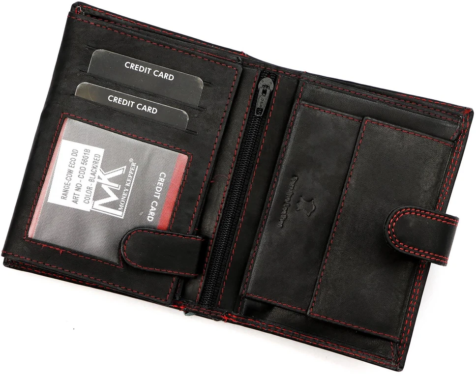 Skórzany męski portfel Money Kepper CDD 5601B WILD WEST