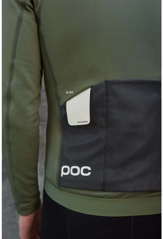 Vyriška pašiltinta dviratininko striukė POC Thermal, žalia
