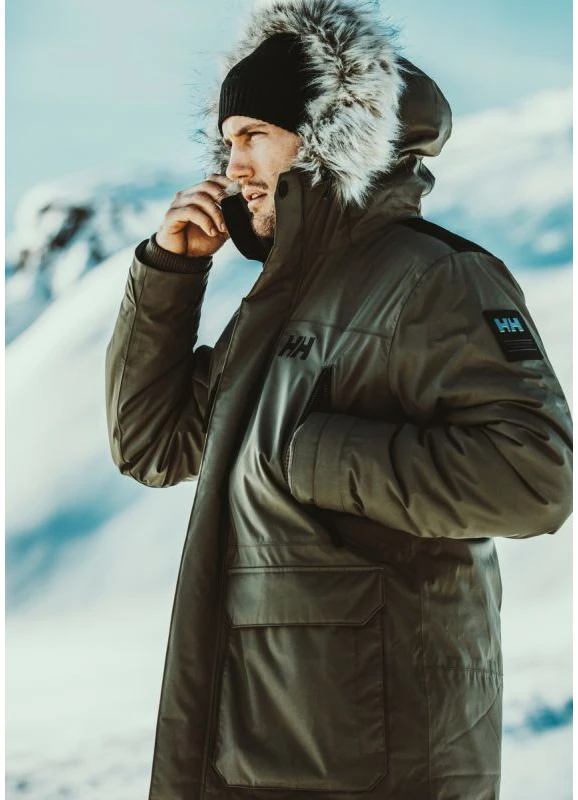 Vyriška pašiltinta parka Helly Hansen Reine Parka, žalia