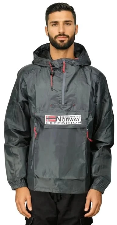 Vyriška pavasarinė striukė Geographical Norway Choupa, tamsiai pilka