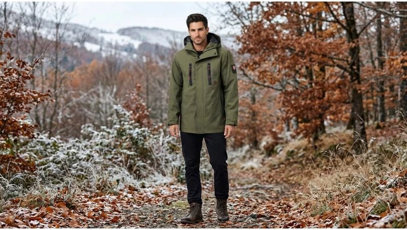 Vyriška pereinamojo sezono striukė Geographical Norway Ayoube, chaki