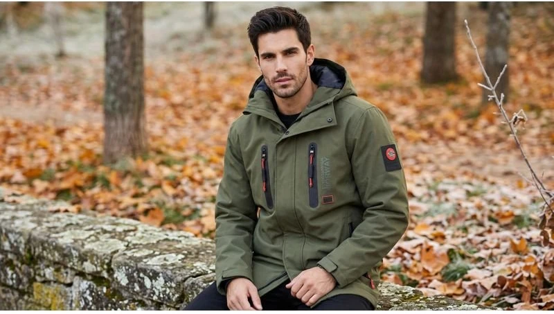 Vyriška pereinamojo sezono striukė Geographical Norway Ayoube, chaki