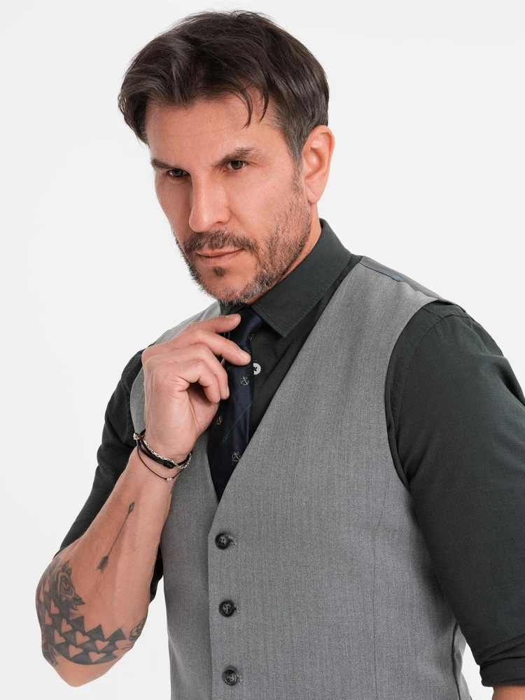 Vyriška pilka liemenė slim fit