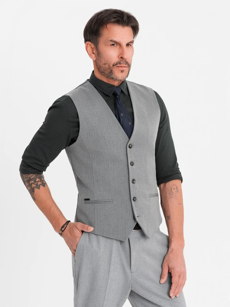 Vyriška pilka liemenė slim fit