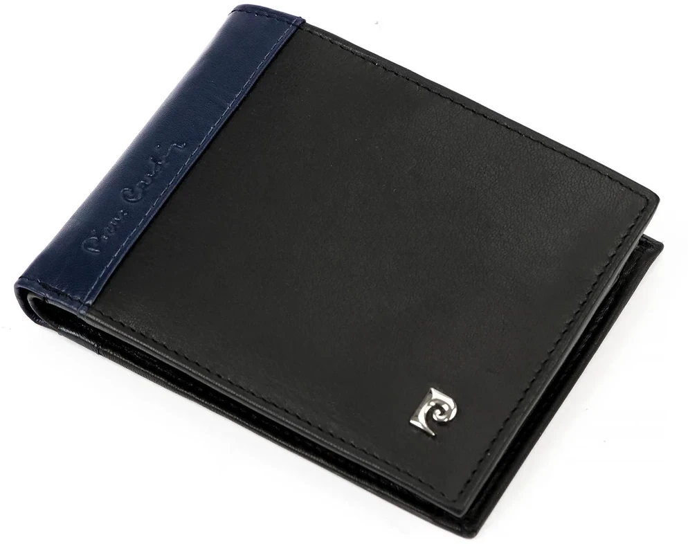 Natūralios odos vyriška piniginė Pierre Cardin TILAK30 8806, juoda/raudona