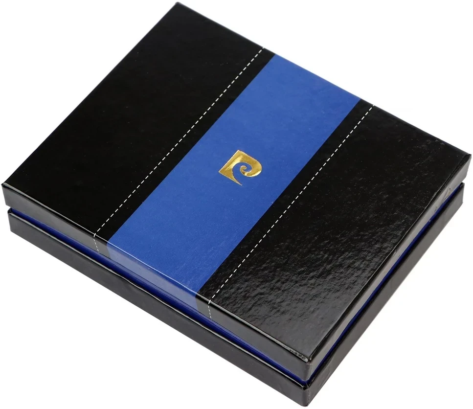Natūralios odos vyriška piniginė Pierre Cardin TILAK30 8806, juoda/raudona