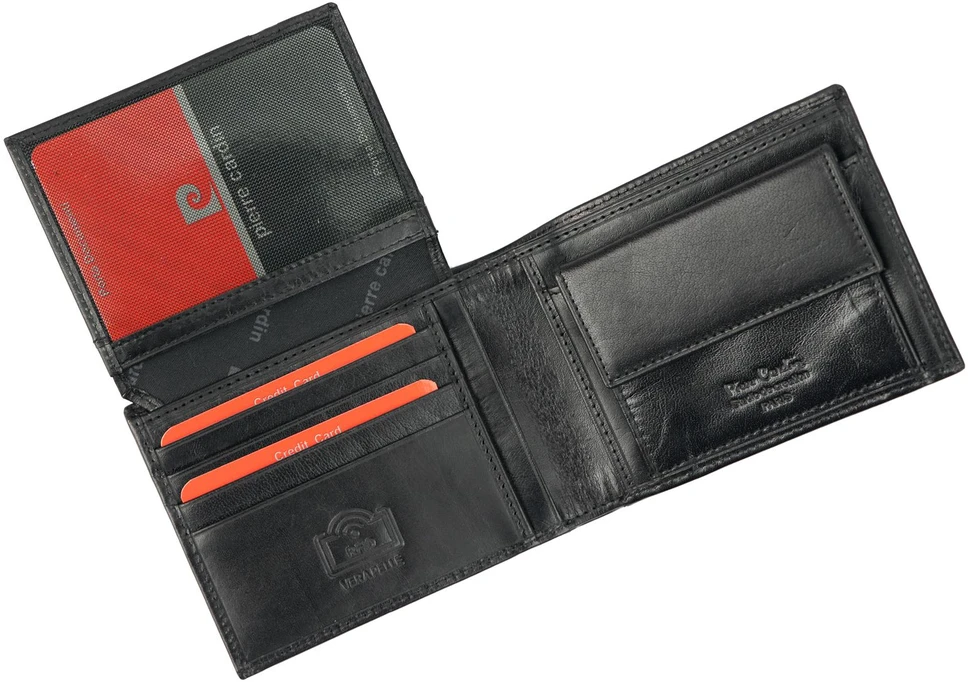 Natūralios odos vyriška piniginė Pierre Cardin TILAK51 8806, juoda