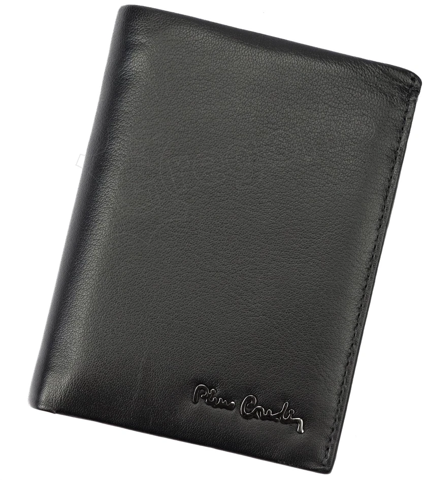Vyriška odinė piniginė Pierre Cardin Tilak58 326 su RFID apsauga, juodos spalvos