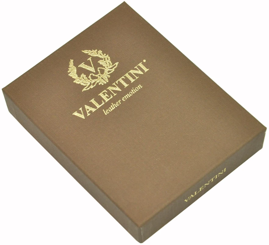 Natūralios odos vyriška piniginė Valentini 306 992, juoda