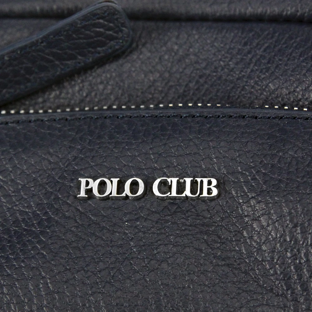 Natūralios odos vyriška rankinė per petį Harvey Miller Polo Club 30327, juoda