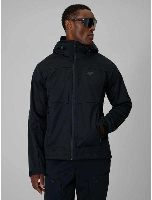 Vyriška „softshell“ striukė 4F 4FWSS26TSOFM563-20S su vėjui atsparia 8000 membrana