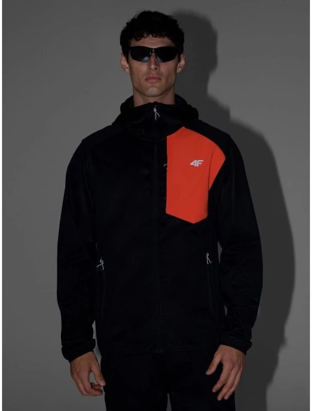Vyriška softshell striukė 4F, juoda