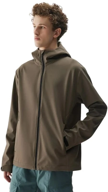 Vyriška softshell striukė 4F M324, ruda