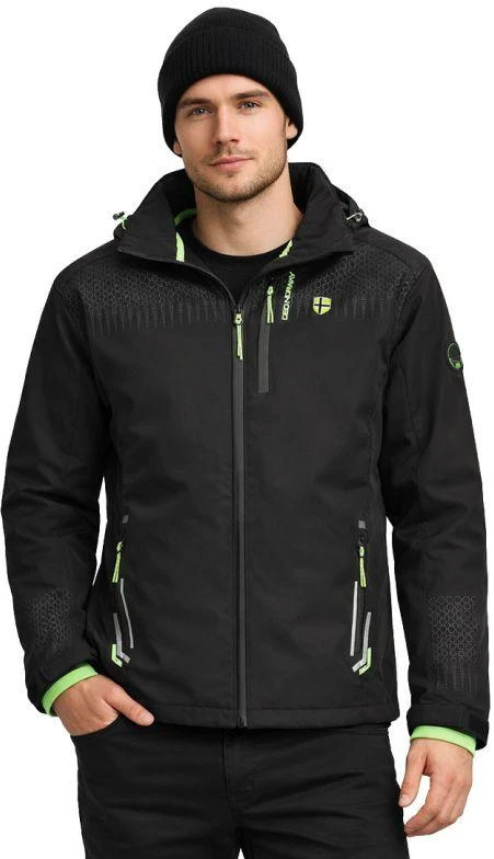 Vyriška „Softshell“ striukė „Geographical Norway Trelino“ Juodas-Žalias Db Men 0124, juoda / žalia (WZ8556H/GN-Juodas / Žalias)