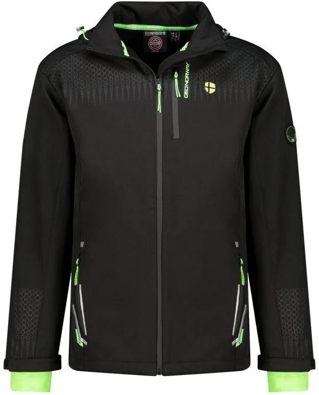 Vyriška „Softshell“ striukė „Geographical Norway Trelino“ Juodas-Žalias Db Men 0124, juoda / žalia (WZ8556H/GN-Juodas / Žalias)