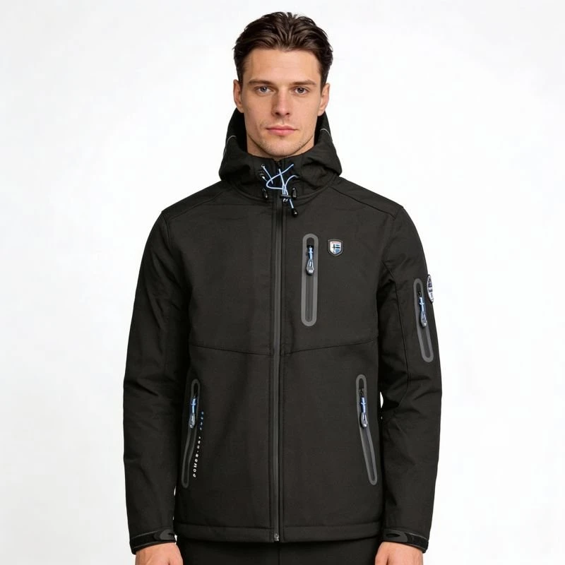 Vyriška softshell striukė Geographical Norway Taxillus DB 056, juoda