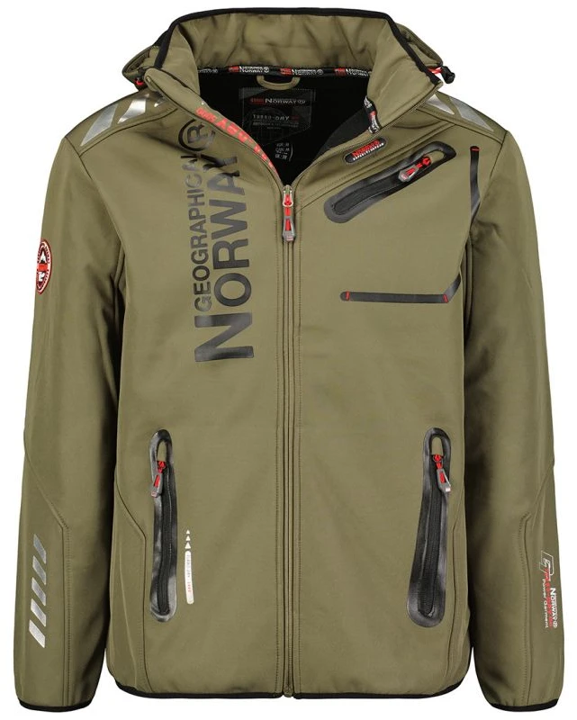 Vyriška softshell striukė Geographical Norway Royaute, chaki ir juoda