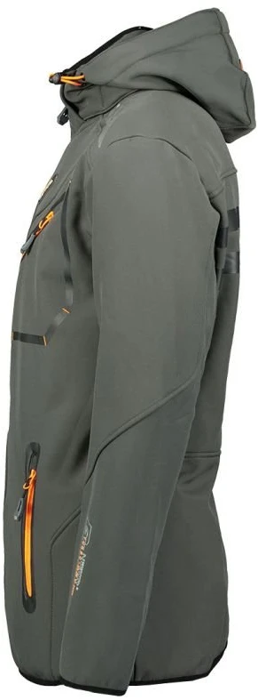 Vyriška softshell striukė Geographical Norway, tamsiai pilka ir oranžinė