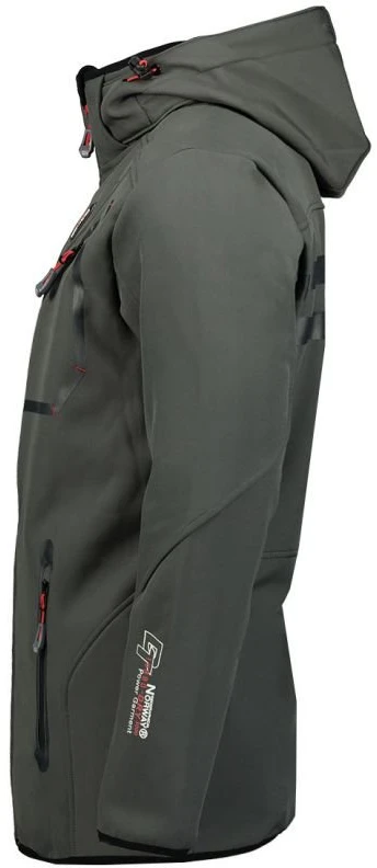 Vyriška softshell striukė Geographical Norway, tamsiai pilka ir juoda
