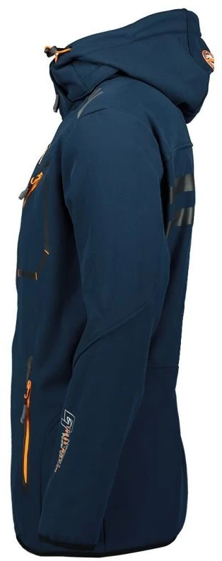 Vyriška softshell striukė Geographical Norway, tamsiai mėlyna ir oranžinė