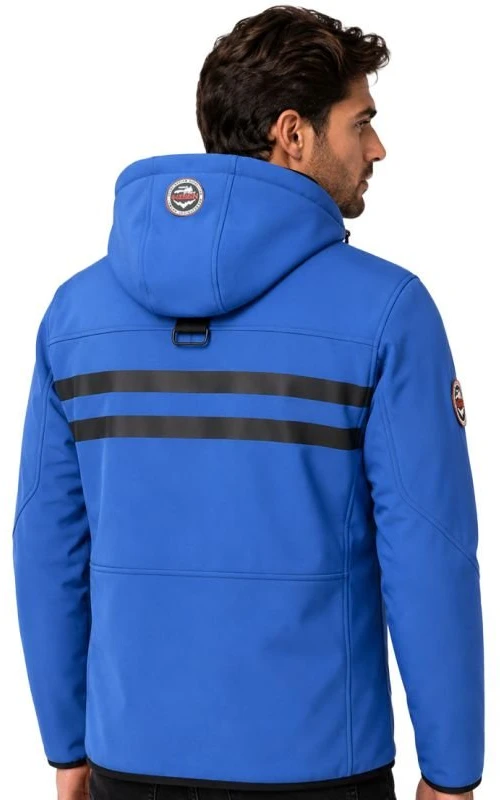 Vyriška softshell striukė Geographical Norway, mėlyna ir juoda