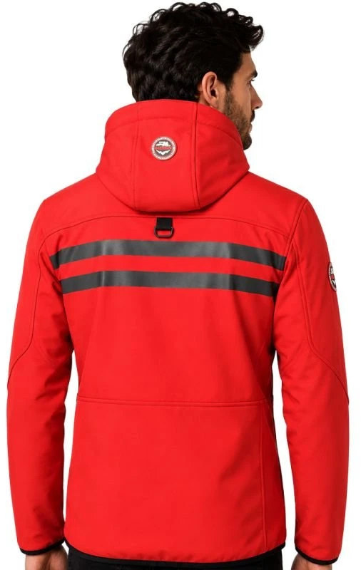 Vyriška softshell striukė Geographical Norway Royaute, raudona ir juoda