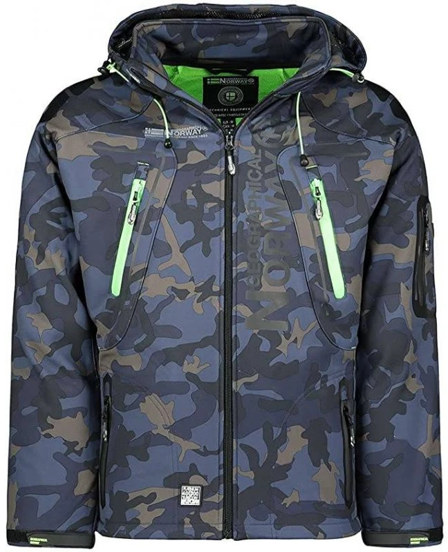 Vyriška softshell striukė Geographical Norway Techno, tamsiai mėlyna