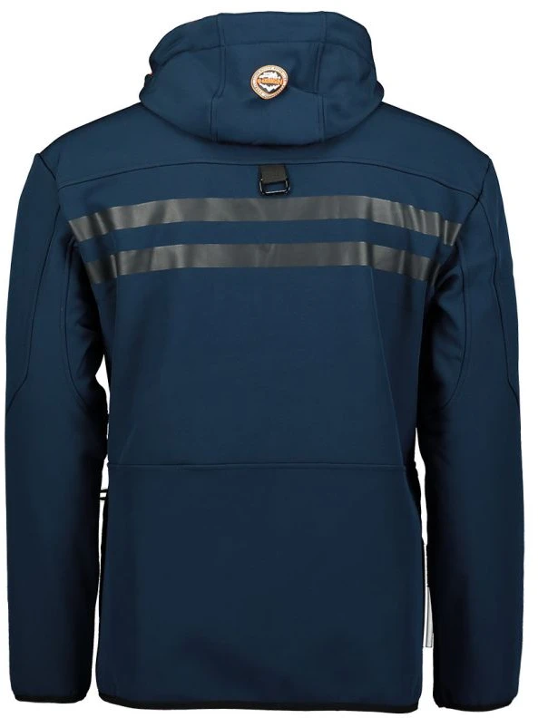 Vyriška softshell striukė Geographical Norway, tamsiai mėlyna ir oranžinė