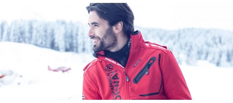 Vyriška softshell striukė Geographical Norway Techno, tamsiai mėlyna