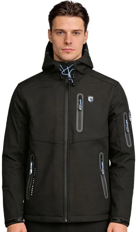 Vyriška softshell striukė Geographical Norway Taxillus DB 056, juoda