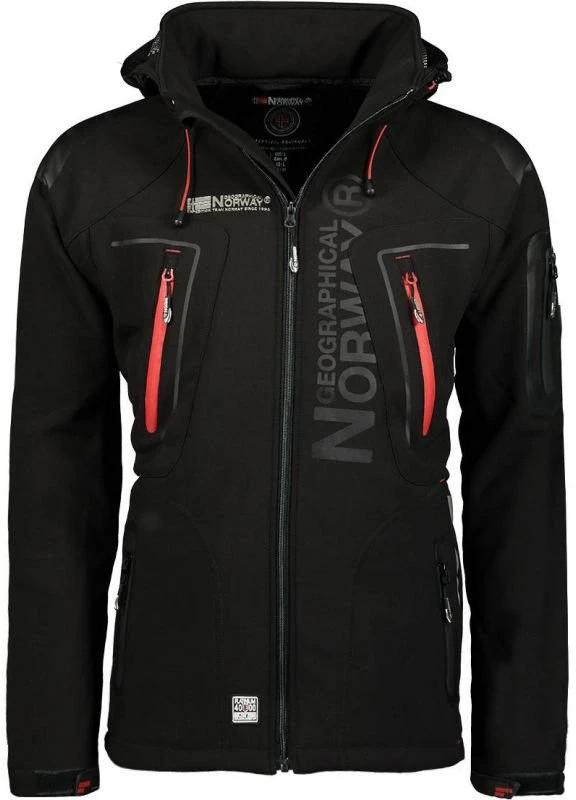 Vyriška softshell striukė Geographical Norway Techno, juoda