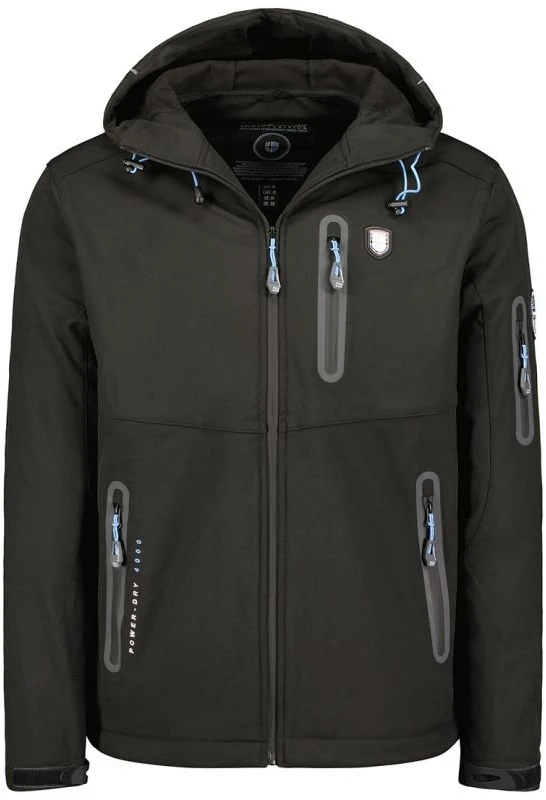 Vyriška softshell striukė Geographical Norway Taxillus DB 056, juoda