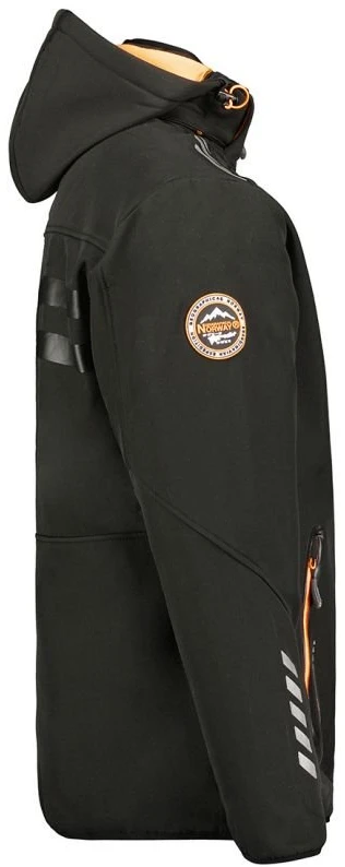 Vyriška softshell striukė Geographical Norway, juoda ir oranžinė