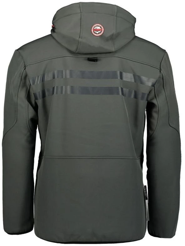 Vyriška softshell striukė Geographical Norway, tamsiai pilka ir juoda