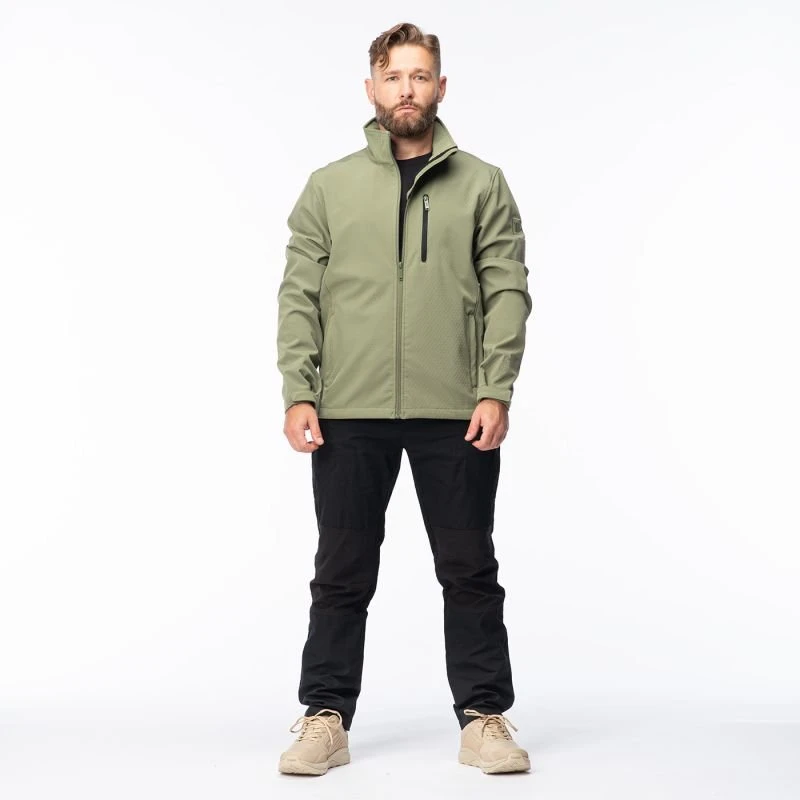 Vyriška softshell striukė su aukšta apykakle Magnum Deer 2.0, žalia