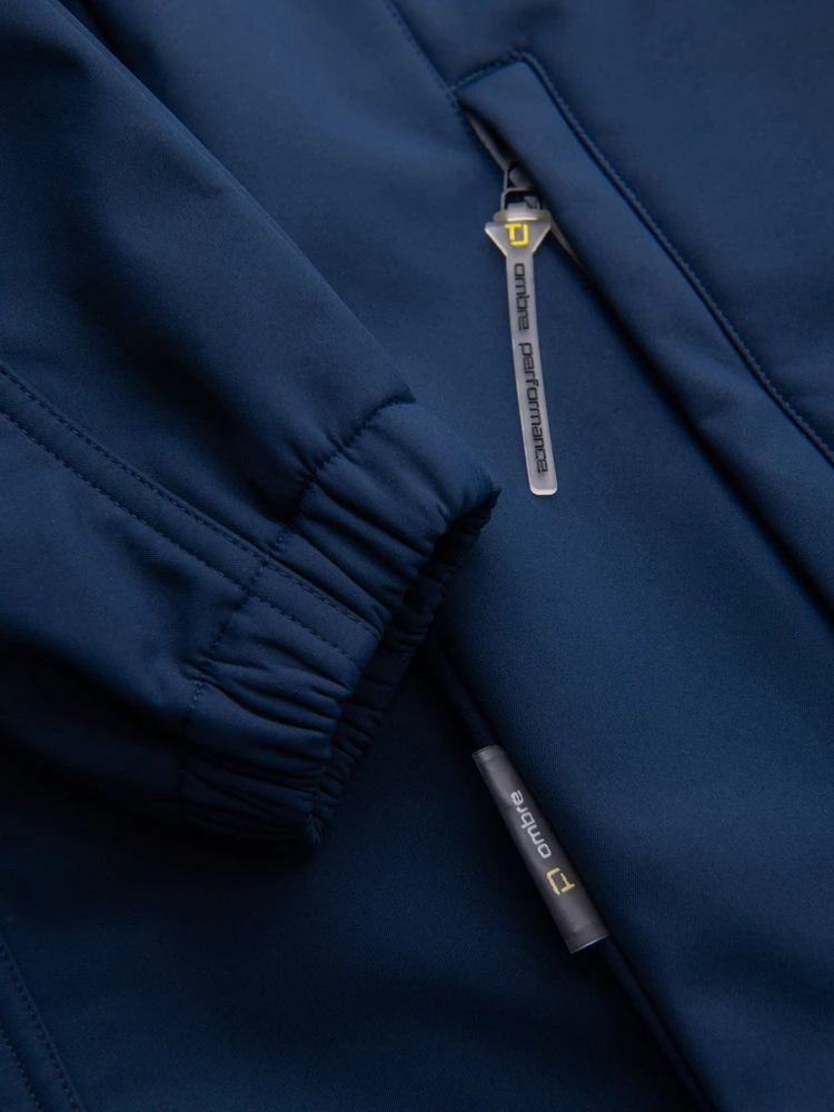 Vyriška softshell striukė su flisiniu vidumi Ombre, tamsiai mėlyna