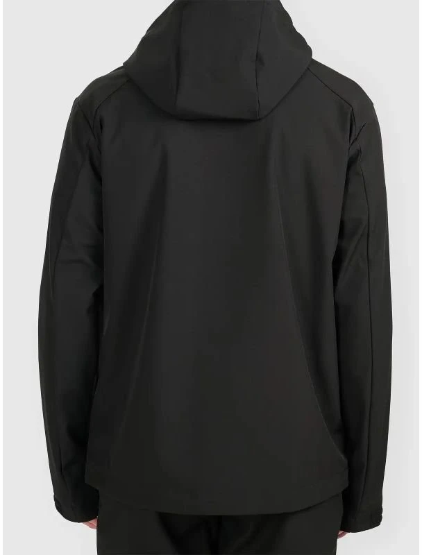 Vyriška softshell striukė su gobtuvu 4F, juoda