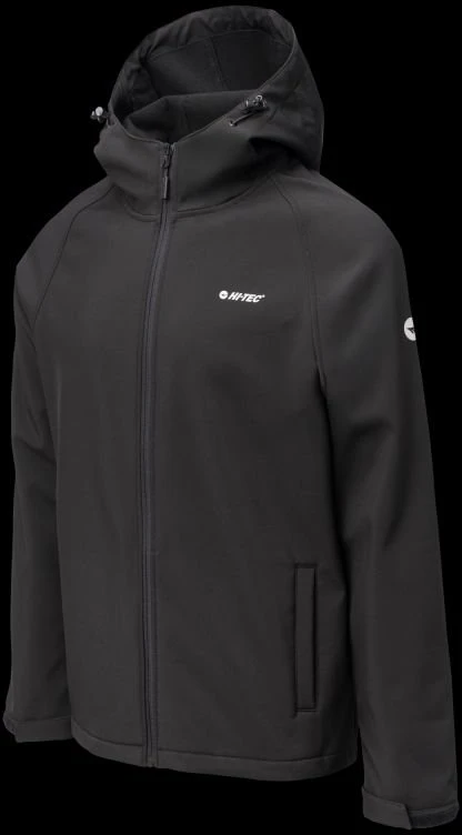 Vyriška softshell striukė su gobtuvu Hi-Tec Neti II, juoda