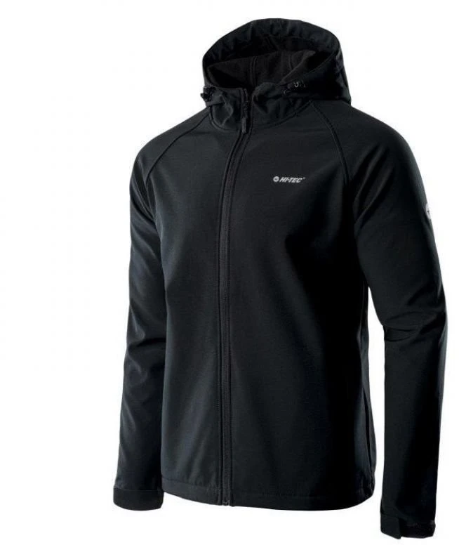Vyriška softshell striukė su gobtuvu Hi-Tec Neti II, juoda