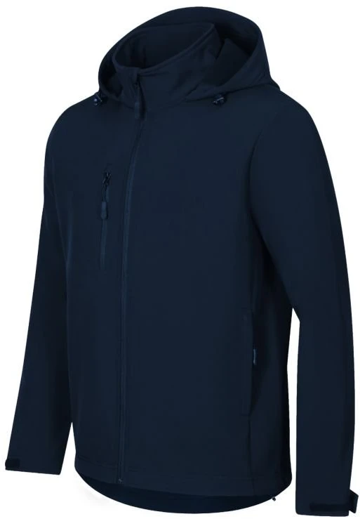 Vyriška softshell striukė su gobtuvu Malfini Trail, tamsiai mėlyna