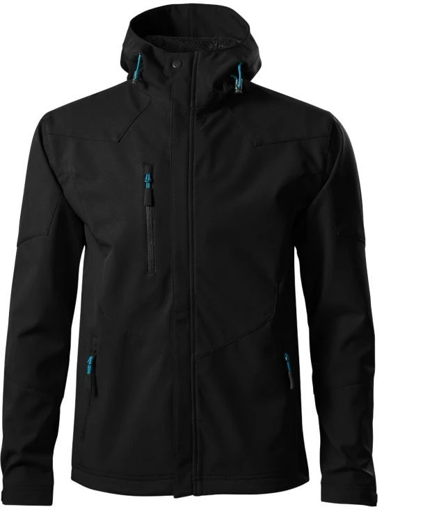 Vyriška softshell striukė su gobtuvu Malfini Nano, juoda