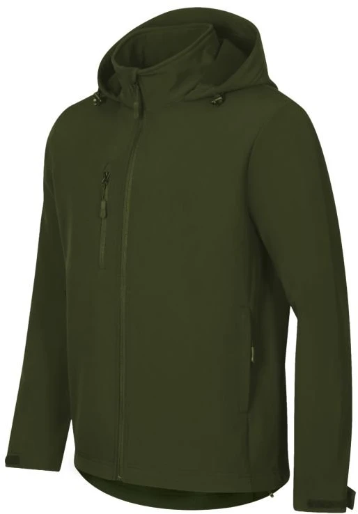 Vyriška softshell striukė su gobtuvu Malfini Trail, tamsiai chaki