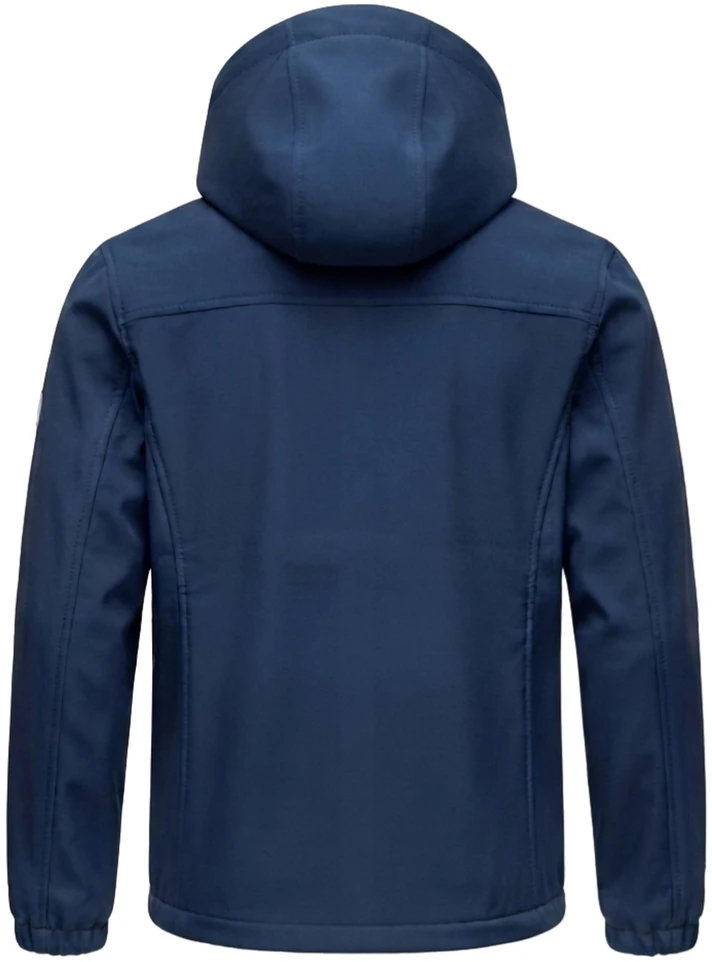 Vyriška softshell striukė su gobtuvu Ombre, tamsiai mėlyna