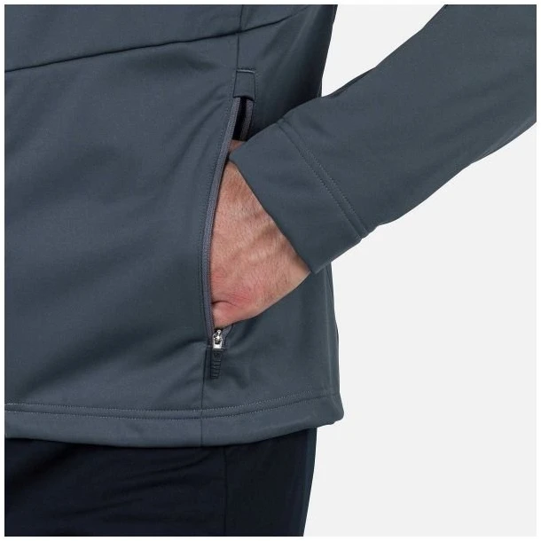 Vyriška softshell striukė su gobtuvu Rossignol Genetys, pilka