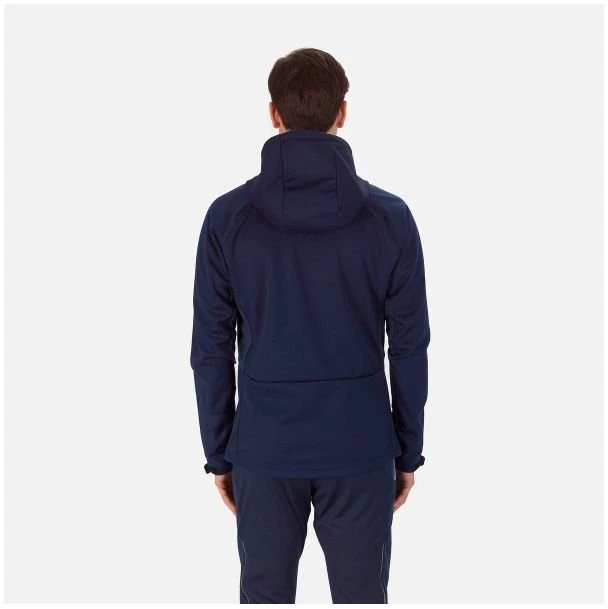 Vyriška softshell striukė su gobtuvu Rossignol, tamsiai mėlyna