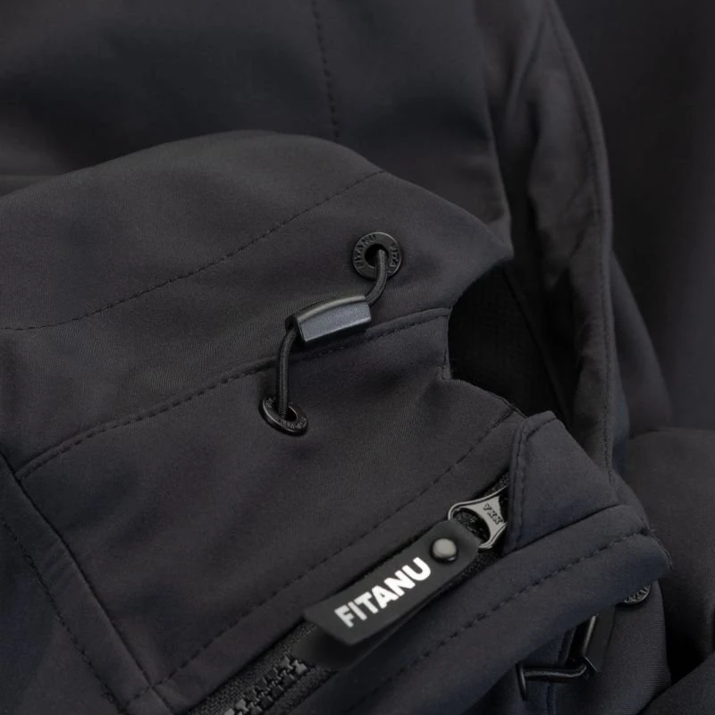 Vyriška softshell striukė su reguliuojamu gobtuvu Fitanu