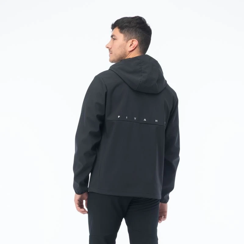 Vyriška softshell striukė su reguliuojamu gobtuvu Fitanu